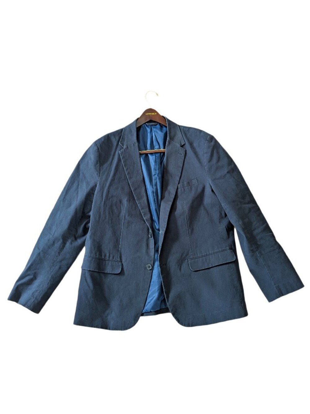 C&A Men's Sport Coat Blue Cotton - Size EUR 56